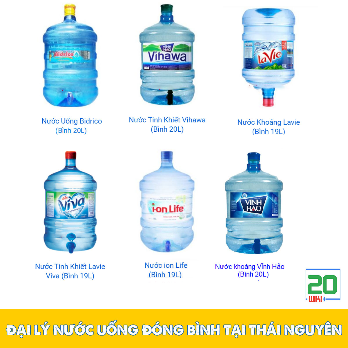 Đại lý nước uống đóng bình tại Thái Nguyên