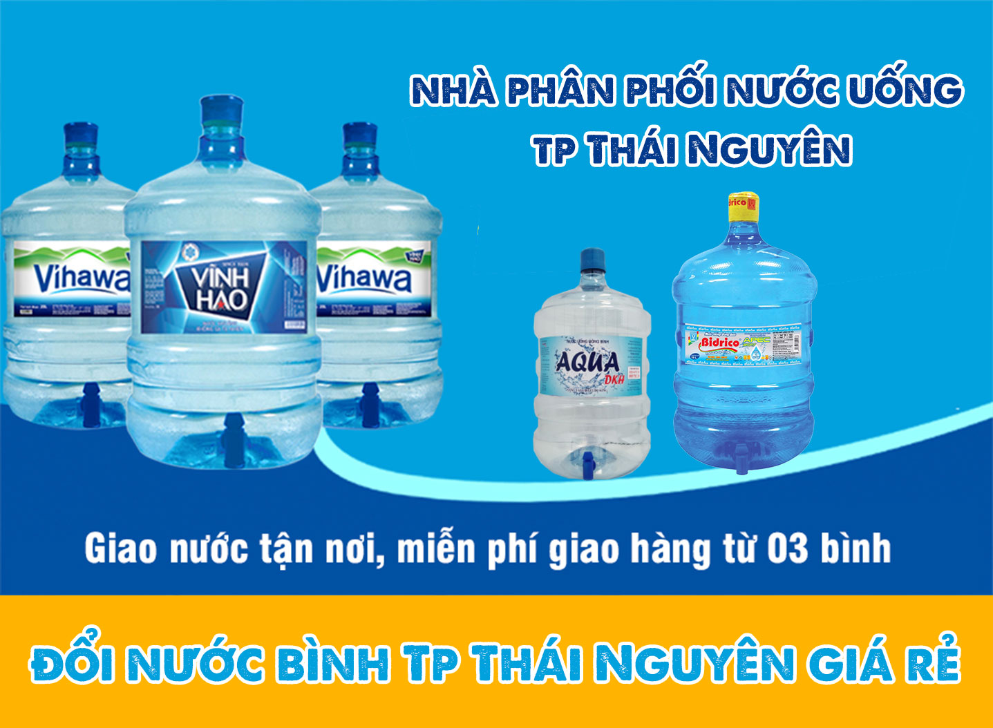 Đại lý giao nước uống tận nhà TP. Thái Nguyên