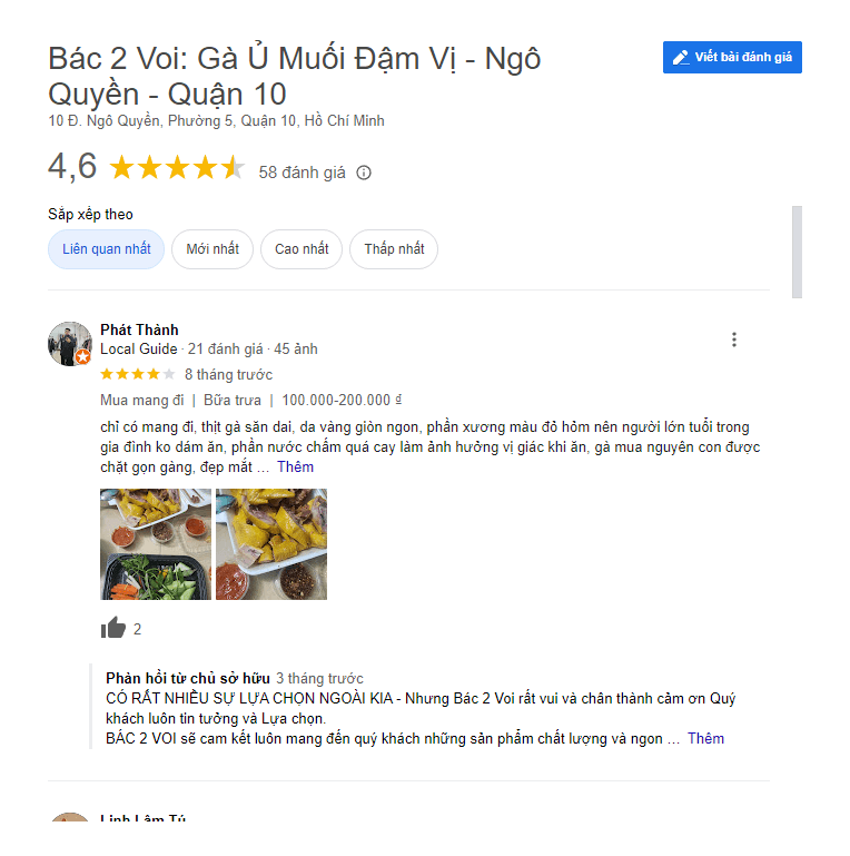 Gà Ủ Muối Bác 2 Voi - 10 Ngô Quyền,P5, Quận 10
